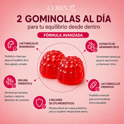 Clirin™ Gominolas Probióticas Balance Hormonal