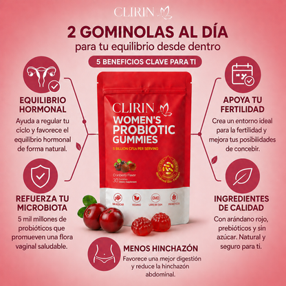 Clirin™ Gominolas Probióticas Balance Hormonal