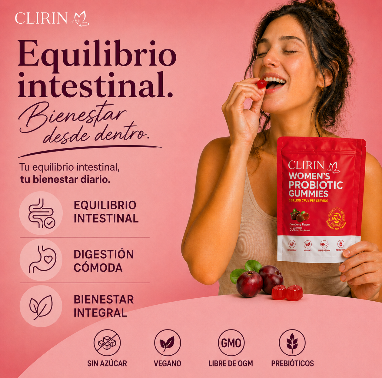 Clirin™ Gominolas Probióticas Equilibrio Intestinal