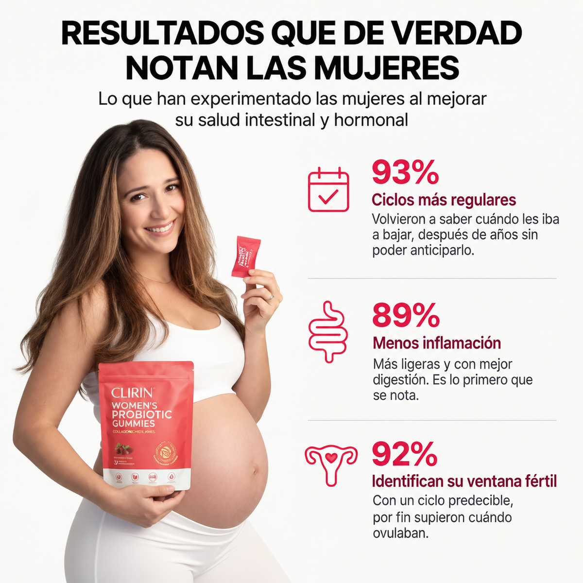 Clirin®  Gomitas Probióticas Balance Hormonal